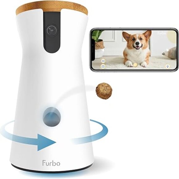 Furbo 360 Dog Camera HD Video Treat Toss Home Security Camera Barking Alerts - Picture 1 of 3